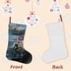 thumbnail image 3 of God of Wars Tema: Calcetines de Navidad, fino lino blanco para colgar en escaleras y chimenea, decoración navideña para el hogar, regalo de Navidad. 45cm × 32cm, 3 of 5