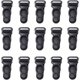 thumbnail image 1 of Clips para Ligueros PurYupearl 100 uds 33x12 mm Negro, 1 of 9