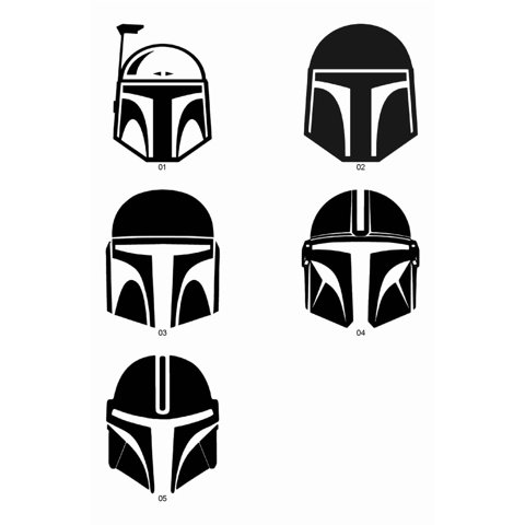 Rienda Libre - Sticker Star Wars The Mandalorian Auto Camioneta Tuning