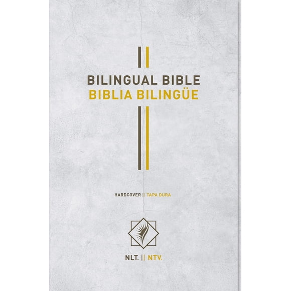 Biblia bilingüe Tyndale NLT/NTV, tapa dura, gris