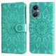 thumbnail image 1 of Funda tipo cartera FOXDOCK para OnePlus Nord N20 5G , diseño girasol en relieve, cuero PU, cierre magnético, soporte y tarjetero, 1 of 5