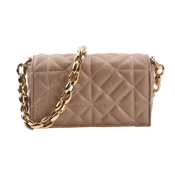 Bolso bandolera, bolso de hombro cuadrado con cadena y diseño de nicho