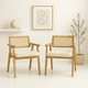 thumbnail image 3 of Pack de 2 Sitiales Acolchado Chandigarh Butaca Rattan - Madera, 3 of 7