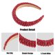 thumbnail image 4 of Diadema de Cristal de Unique Bargains, Cinta para el Cabello con Piedras de Imitación para Mujeres, 1.2 Pulgadas de Ancho, 1 Pieza Roja, 4 of 7