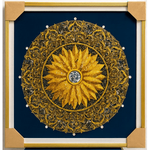 Decostilo - Cuadro Mandala En Marco Dorado 50X50Cm