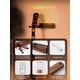 thumbnail image 4 of Soporte De Pared Para Guitarra Con Pizarra Led Rgb En Madera De Nogal, 4 of 6