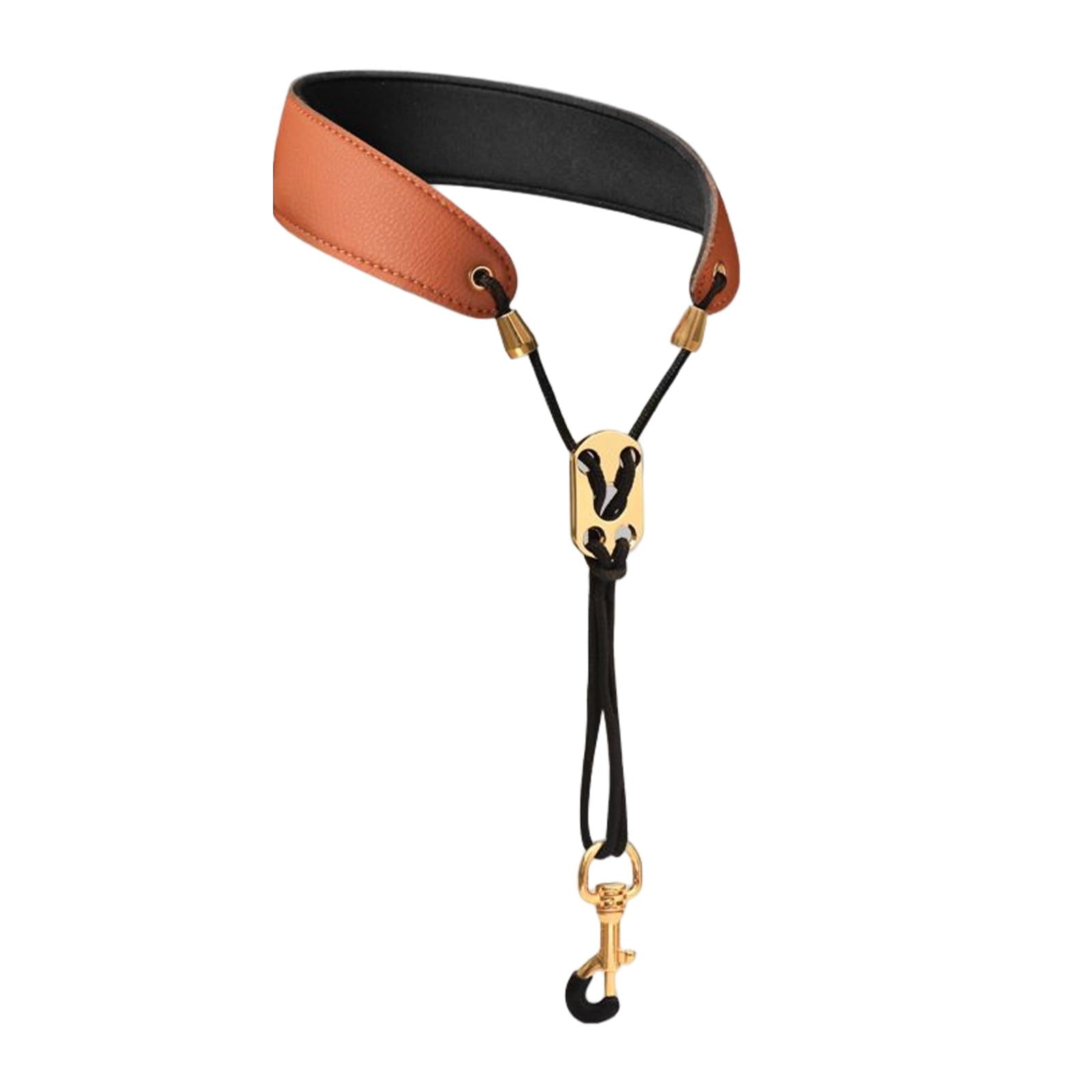 Bothyi - Correa Para El Cuello De Saxofón Acolchada Cómoda Para Saxofón Soprano Clarinete Bajo Marrón