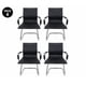 thumbnail image 3 of Sillas Ejecutivas | Pack X4 Tapizadas Con Ecocuero Negro | Diseño Moderno Con Apoya Brazos., 3 of 6