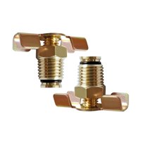 Ioensy - 2 Válvulas De Drenaje Para Compresor De Aire, Portátiles, Ahorradoras De Mano De Obra, Rosca Macho Npt De 1/4""