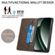 thumbnail image 3 of Funda tipo cartera con bloqueo RFID para Realme GT 6 5G Con tapa abatible, portatarjetas, cierre magnético, TPU y soporte Marrón, 3 of 6