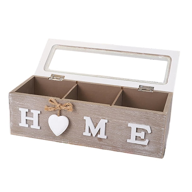 Caja De Bolsitas De Té Joyero Organizador De Cocina Para Azúcar Bolsitas De Té Vainas De Café 3 Rejillas