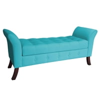 Genérico - Banqueta Baul Regatta Color Turquesa