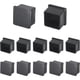 thumbnail image 1 of Tapones De Goma Para Patas De Silla 12 Piezas Cuadrados De 38 X 38 Mm, 1 of 4