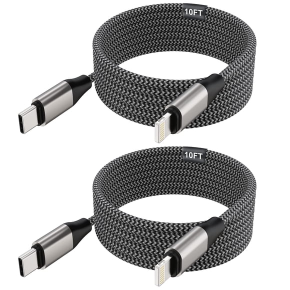 Cable USB C a Lightning SUPVOL de 10 pies y 2 unidades para iPhone 14/13/12