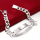 thumbnail image 3 of Pulsera piocha esclava grumet 10mm 20cm chapado plata 925, 3 of 3