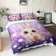 thumbnail image 2 of Rabbit Duvet Cover Animal Duvet Cover Pillowcase Bedding Set Kids Duvet Cover3-Piece Bedding Set (1 Duvet Cover + 2 Pillow Shams), 2 of 3