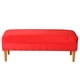 thumbnail image 1 of Banqueta Provenza Tachas Felpa 04 Rojo, 1 of 5