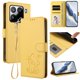 thumbnail image 2 of Funda de Gato tipo Libro para Xiaomi 15 Pro, Amarillo, 2 of 6