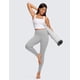 thumbnail image 3 of Sujetador deportivo CRZ YOGA Butterluxe para mujer con cuello cuadrado, blanco, 3 of 5