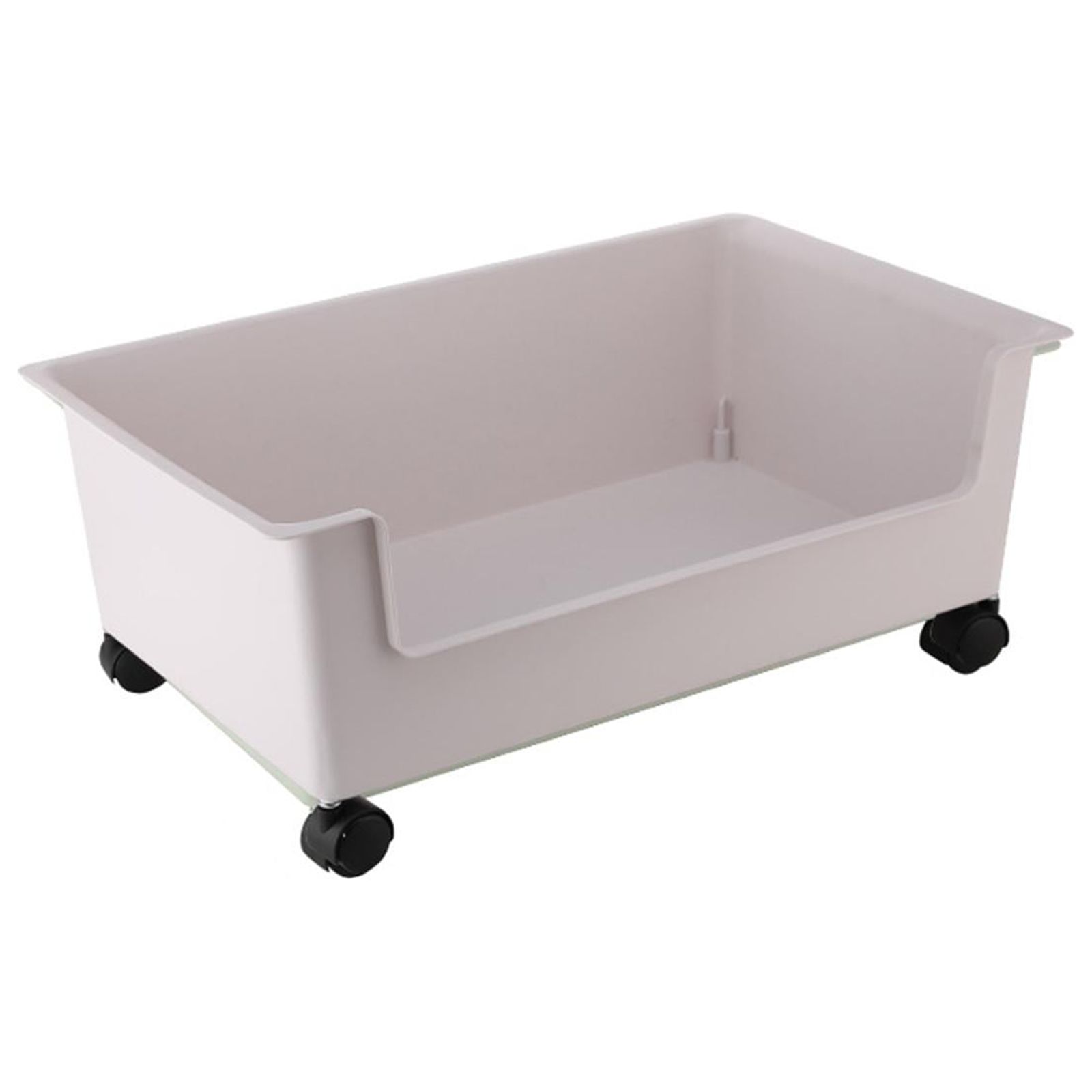 Magideal - Organizador De Almacenamiento De Ropa, Contenedor De Almacenamiento Grande Para Juguetes, Con Ruedas Móviles, Contenedor De Almacenamiento Extraíble D , S Blanco