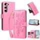 thumbnail image 1 of Funda Billetera Floral en Relieve samsung galaxy S23 con Tarjetero y Cremallera Rosa, 1 of 6