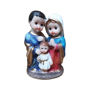 Magideal - Estatua De La Sagrada Familia, Estatua De La Madre María, Artesanía, Obra De Arte, Escultura De Resina Religiosa, Estatuilla Familiar Para El Hogar De