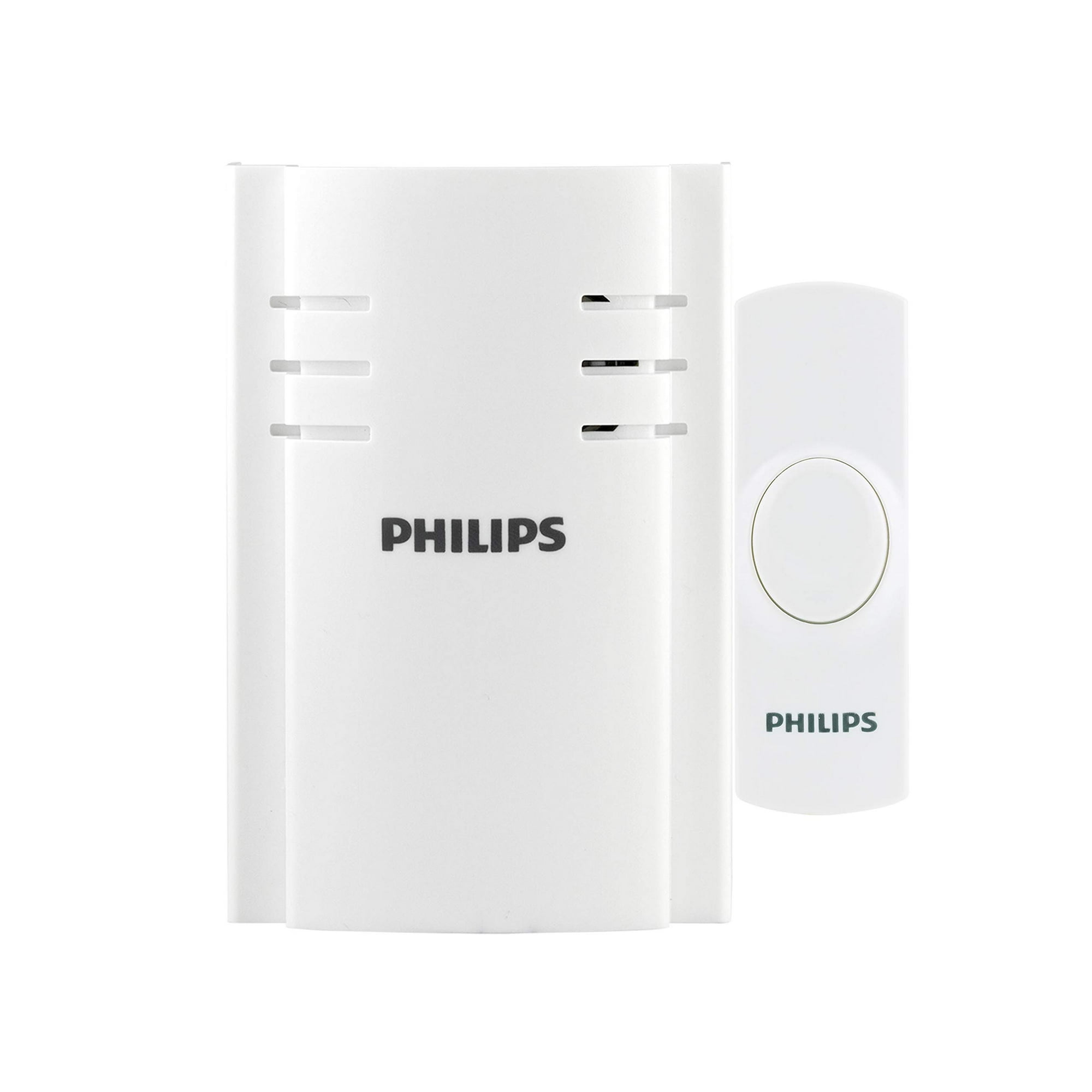 Kit De Timbre Inalámbrico Philips Des2120w/27 150 M Blanco