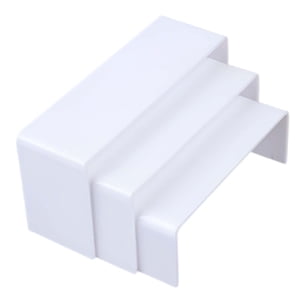 Magideal - 3 Uds Soportes De Exhibición Acrílicos Soportes De Estante Escalera Escalonada Soportes De Exhibición Rectangulares Para Muñecas Figuras Juguetes Cole Blanco