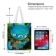 thumbnail image 5 of Tumble Leaf Bolso de tela con estampado de lienzo para mujer, bolsa de compras reutilizable y estética, con cremallera interior, regalo para mujer, 35 × 40 cm., 5 of 6