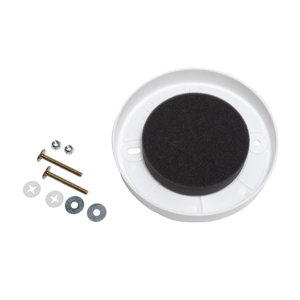 Kit de tapas para bridas Oatey 43419, color blanco, bloqueador de gas de alcantarillado