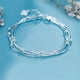thumbnail image 5 of Pulsera Brazalete Plata 925 Cinco Niveles Cuentas Esferas plateado Talla única, 5 of 5