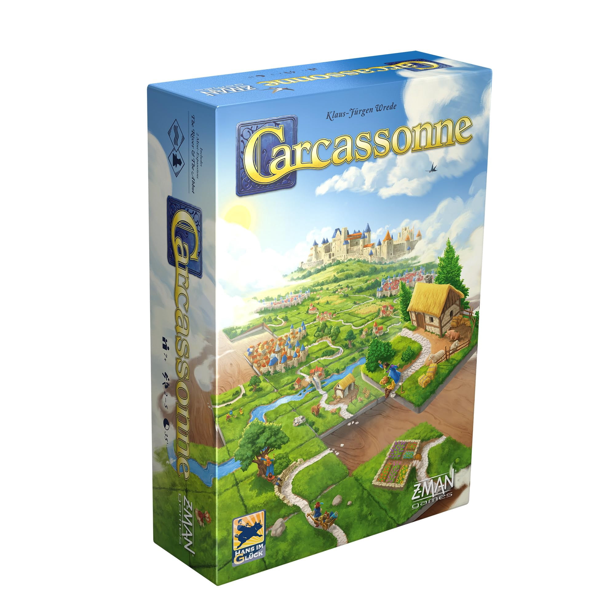 Juego De Mesa Carcassonne Juego Base Z-man Games Strategy 7 Años O Más