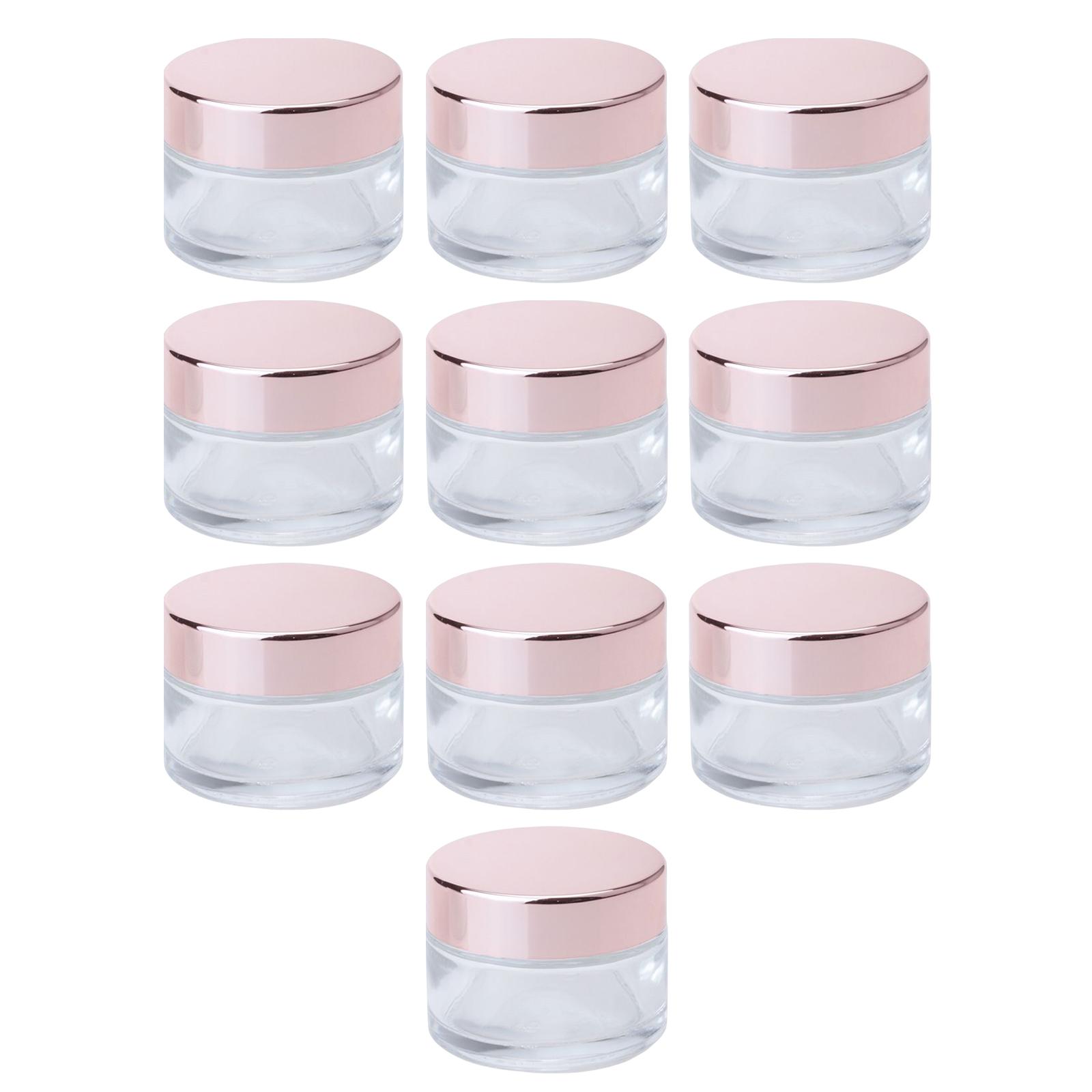 Magideal - 10 Uds. Envases Cosméticos Vacíos, Tarro De Maquillaje, Tarro Pequeño De Viaje, Tarro De Crema, Muestra De Maquillaje, Contenedor Vacío Para Productos 10G