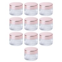 Magideal - 10 Uds. Envases Cosméticos Vacíos, Tarro De Maquillaje, Tarro Pequeño De Viaje, Tarro De Crema, Muestra De Maquillaje, Contenedor Vacío Para Productos 10G