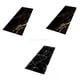 thumbnail image 1 of Felpudo De Mármol Para Puerta, Alfombra Larga, Felpudo De Entrada, Color Negro, 3 Piezas, 1 of 1