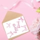 thumbnail image 5 of Tarjeta de cumpleaños tiangqiwoole Coquette Pink Bow Watercolor, 5 of 8