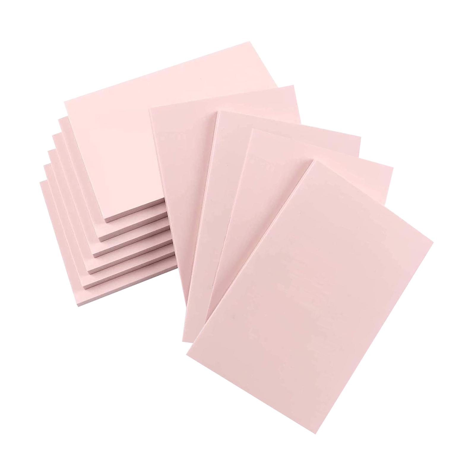 Bothyi - 10 Uds. Bloques Para Tallar Sellos De Goma, Bloque De Linóleo Diy Para Tallar Grabado, Color Rosa