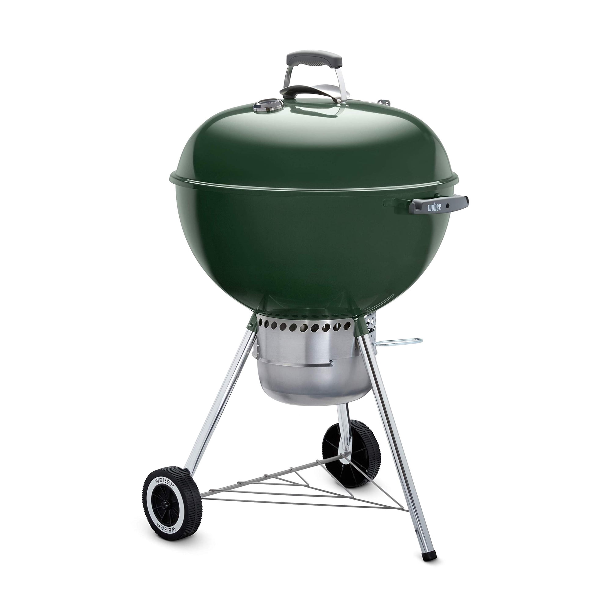 Hervidor De Carbón Weber Original Kettle Premium De 22 Pulgadas, Color Verde