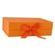 thumbnail image 1 of Caja De Regalo Con Cinta Fácil De Montar Reutilizable Para Cajas De Cupcakes De Recuerdo Naranja, 1 of 3
