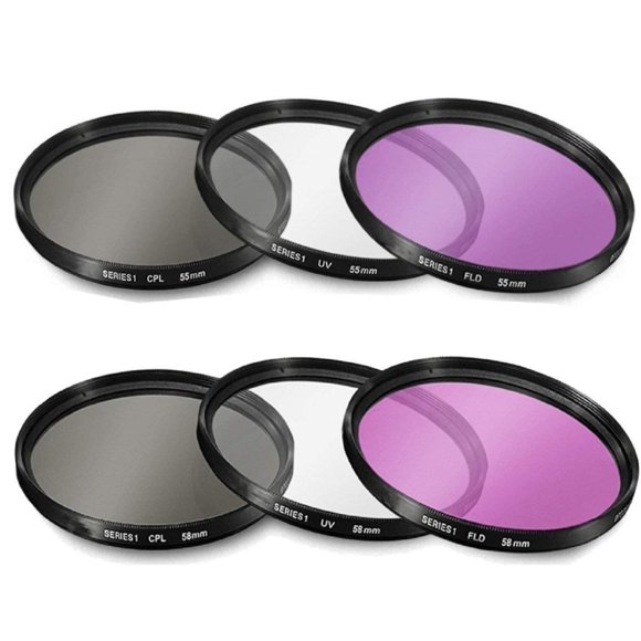 Kit de filtros multicapa Big Mike's de 55 mm y 58 mm para Nikon