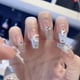 thumbnail image 2 of 24pcs Glossy 3D Moon and Star Press On Nails - Easy to Apply False Nails with Glue for Women and Girls, 2 of 2