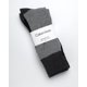 thumbnail image 2 of Calcetines de vestir Calvin Klein, mezcla de algodón suave, 4 unidades, para hombre, color negro y g, 2 of 7