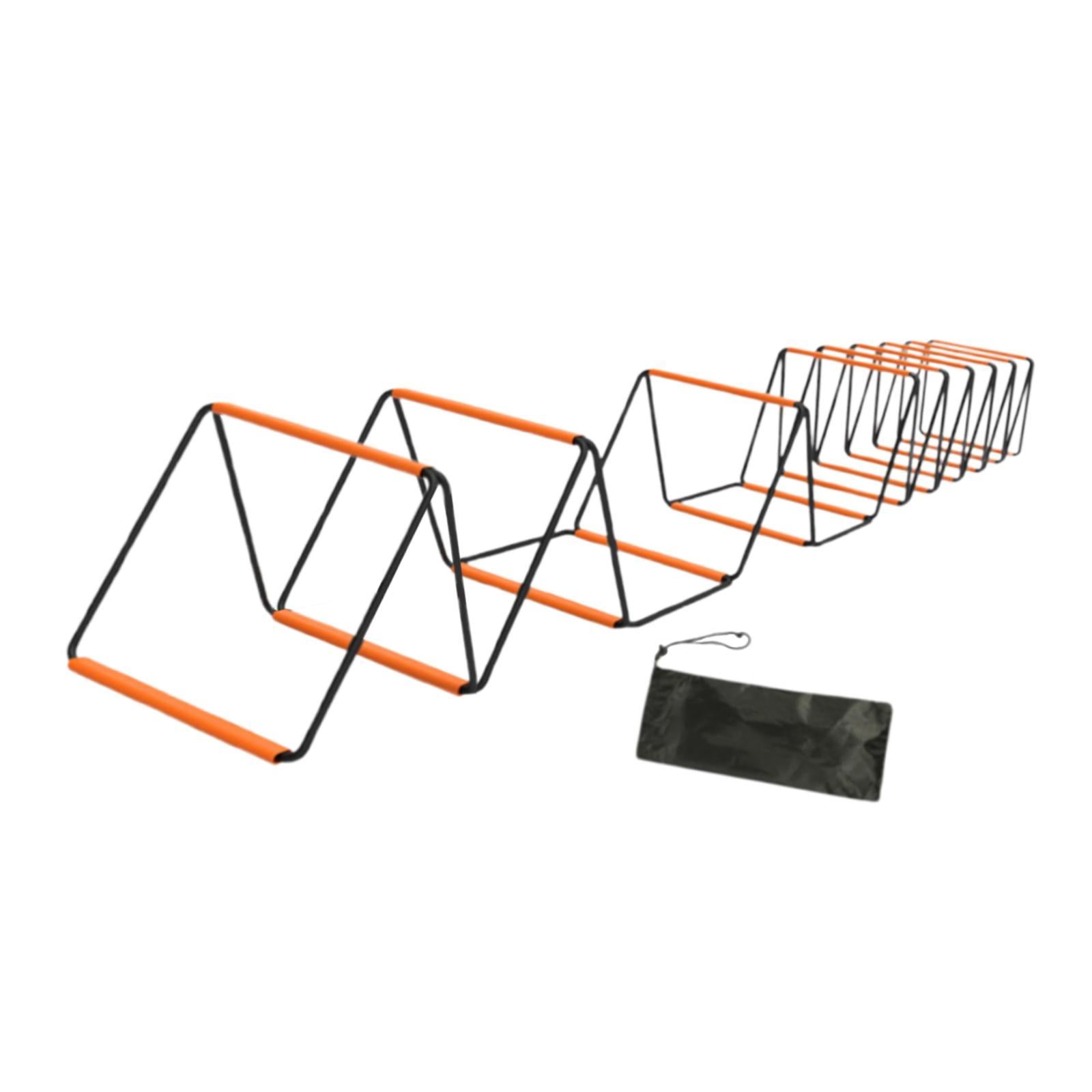 Magideal - Agilidad Escala De Fútbol Fútbol Poo Footwer Entrenamiento De Fitness Plegable Configurar Fácilmente Equipo De Entrenamiento De Agilidad De Escalera 20 Cuadrículas