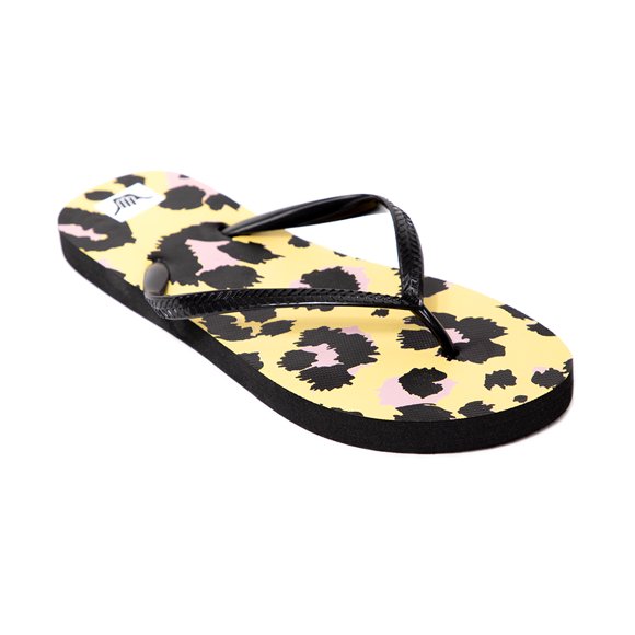 Sandalias Mujer Hawaianas Animal Print Amarillo Hang Loose T35