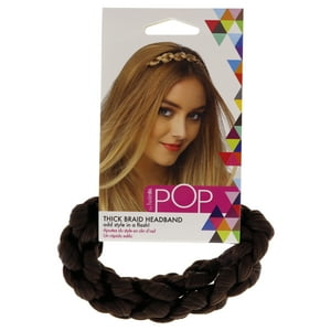 Hairdo - Diadema De Trenza Gruesa Pop - R Castaño De Para Mujer - Banda Para El Cabello