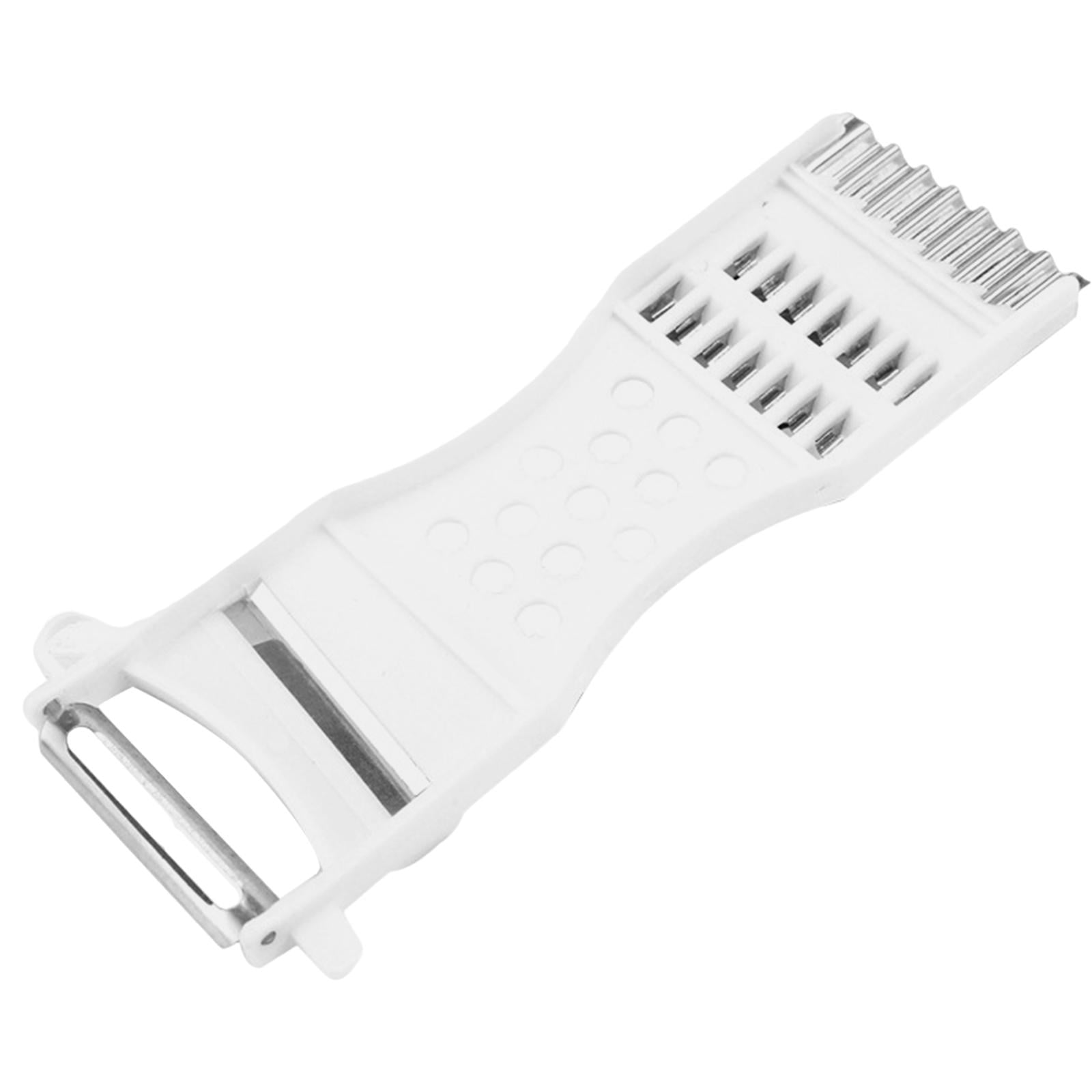 Magideal - Pelador De Verduras, Pelador De Cocina De Mano, Rallador Con Hoja De Acero Inoxidable, Utensilio De Cocina Para El Hogar, Trituradora De Repollo Multi Blanco