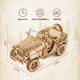 thumbnail image 3 of Maqueta de coche ROBOTIME 3D Puzzle a escala 1:18 de coche de campaña militar para adultos, 3 of 6