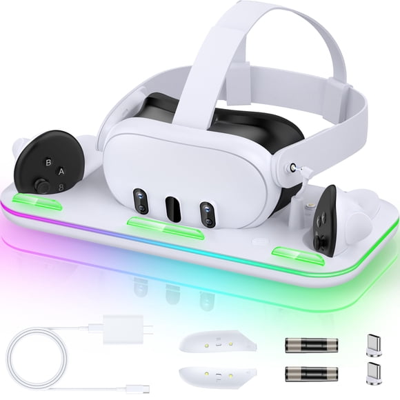 Base De Carga Para Quest 3s Y Quest 3 Con Rgb Rápido