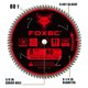 thumbnail image 2 of Disco para sierra FOXBC de 8,25 pulgadas y 80 dientes TCG, 2 of 3