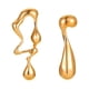 thumbnail image 1 of Pendientes Asimétricos Con Forma De Gota De Agua, Ligeros Para Ceremonia, Acción De Gracias, Playa, Dorado, 1 of 5